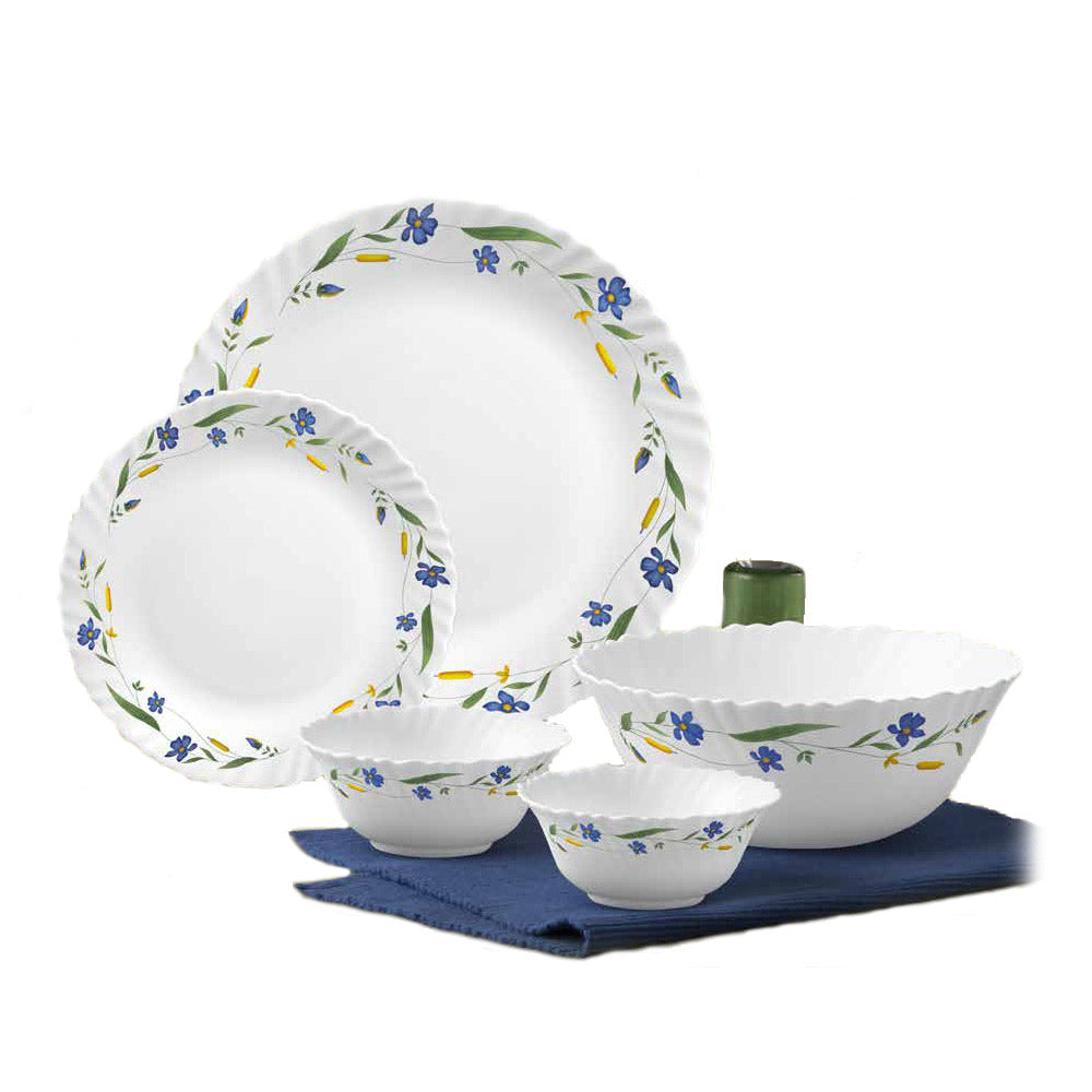 La Opala Diva Spring Blossom Opalware Dinner Set - Set of 27