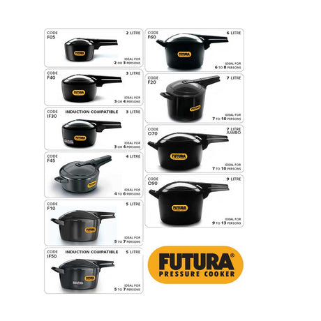 Futura Pressure Cooker All Sizes