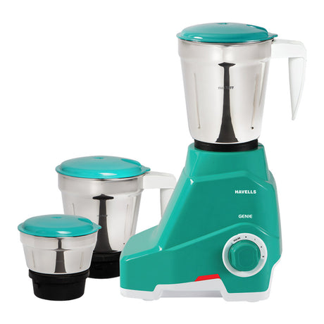 Buy Havells Genie Green 500 WATT MIXER GRINDER at the lowest price in India at Apnidukaan.com, Save UPTO 50% Off, All India Free Shipping, Click here to see all of our exclusive deals.
