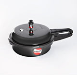 TUFFWARE Hard Anodised Pressure Pan, Junior, Black, 2 litres