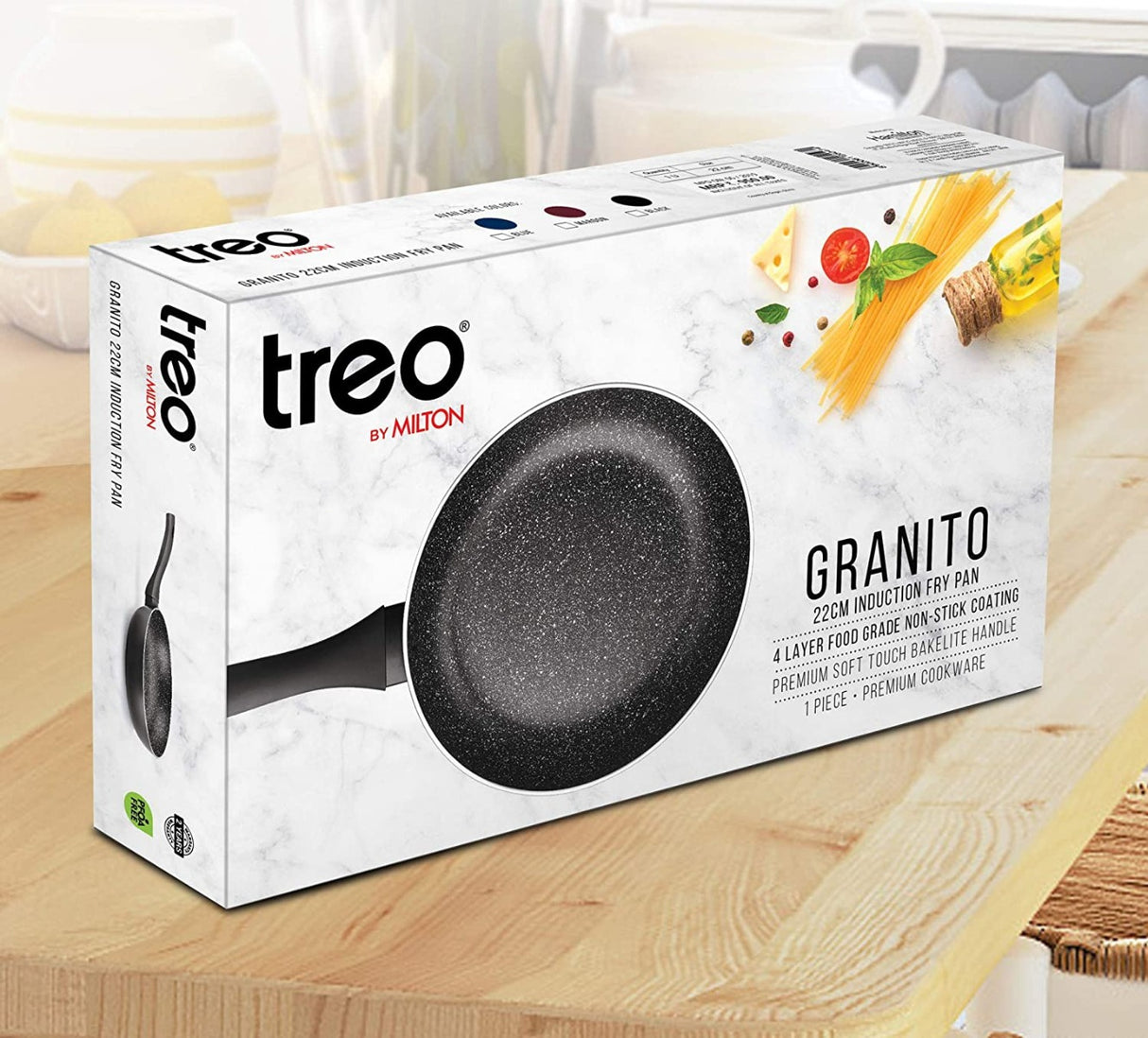 Treo Milton Granito Induction Fry Pan, 22 cm,