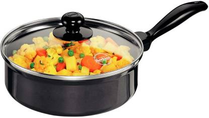 Hawkins Futura Saute Pan 20 cm with Glass Lid (Aluminium, Non-stick)