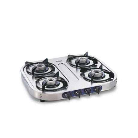 Buy GLEN 4 BURNER SS COOKTOP 1044 ALLOY BURNERS (AUTO IGNITION)
 at the lowest price in India at Apnidukaan.com