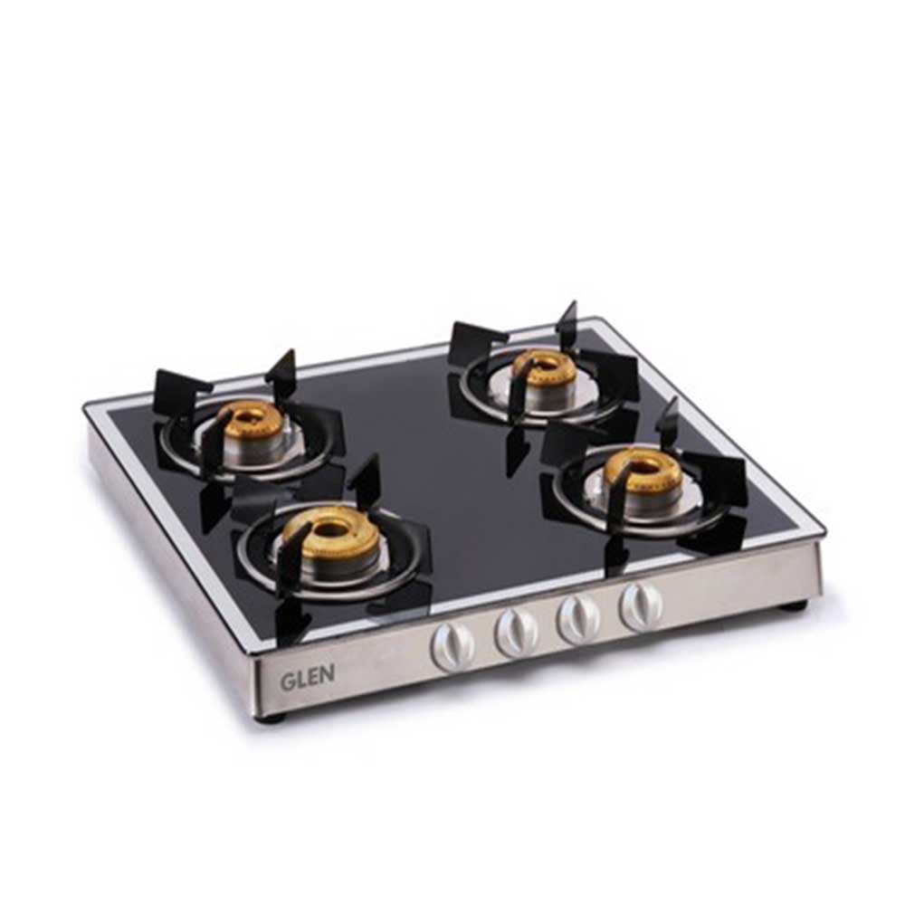 Glen 4 Burner Gas Stove 1042 GT Forged BB Mirror (Non Auto Ignition)