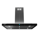CHD-GAL90BFE-INX GrandArt 90cm Island Baffle Filter Chimney