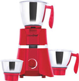 GREENCHEF 750W FLEN 1 HP MIXER GRINDER (3 JAR) (Red)