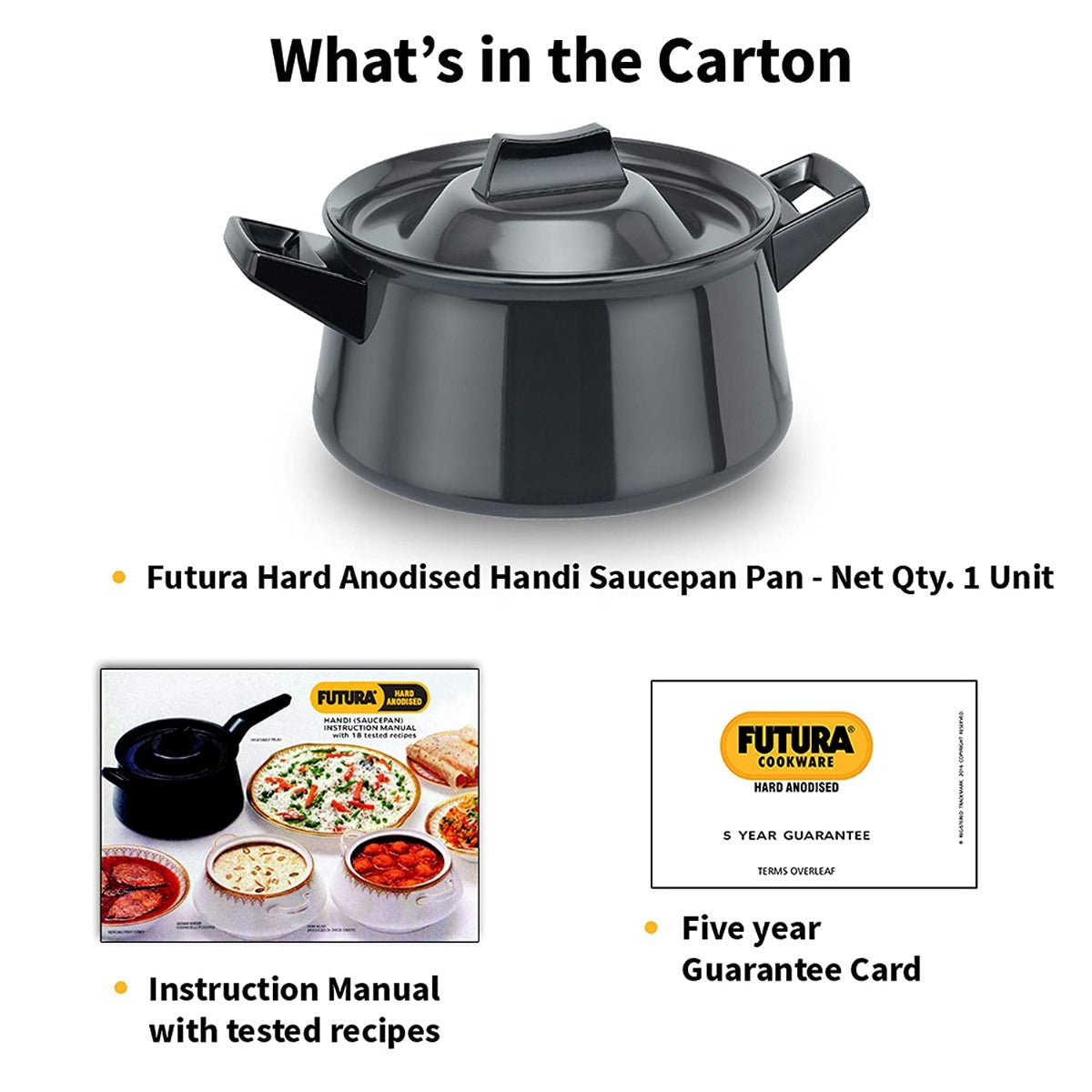 Futura Handi Saucepan 3 L with 2 short handles : AH 3S