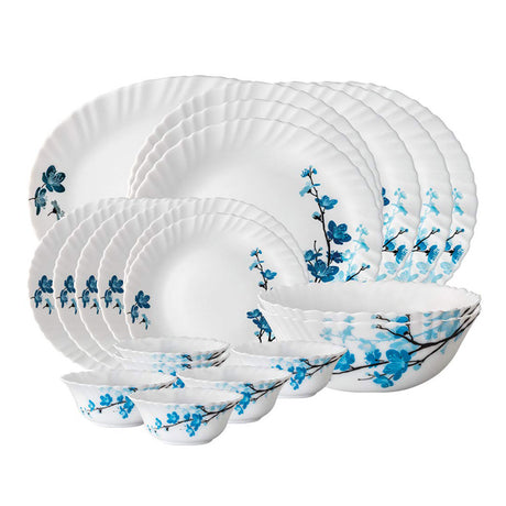 Borosil Larah Dinner Set 21-Pieces White