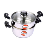 Tuffware 2.5 L Stainless Steel Idli Steamer Set Induction Friendly