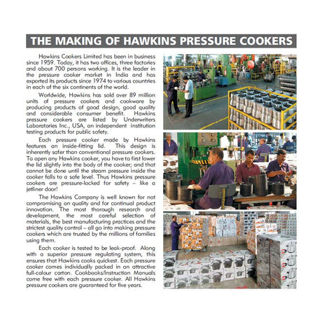 Making of Hawkins Pressure Cookers