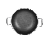 Bergner SS Hi-Tech Tri-Ply Wok With Lid 32 cm (BG-31154-MM)