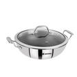 Bergner SS Hi-Tech Tri-Ply Wok With Lid 20 cm (BG-31151-MM)