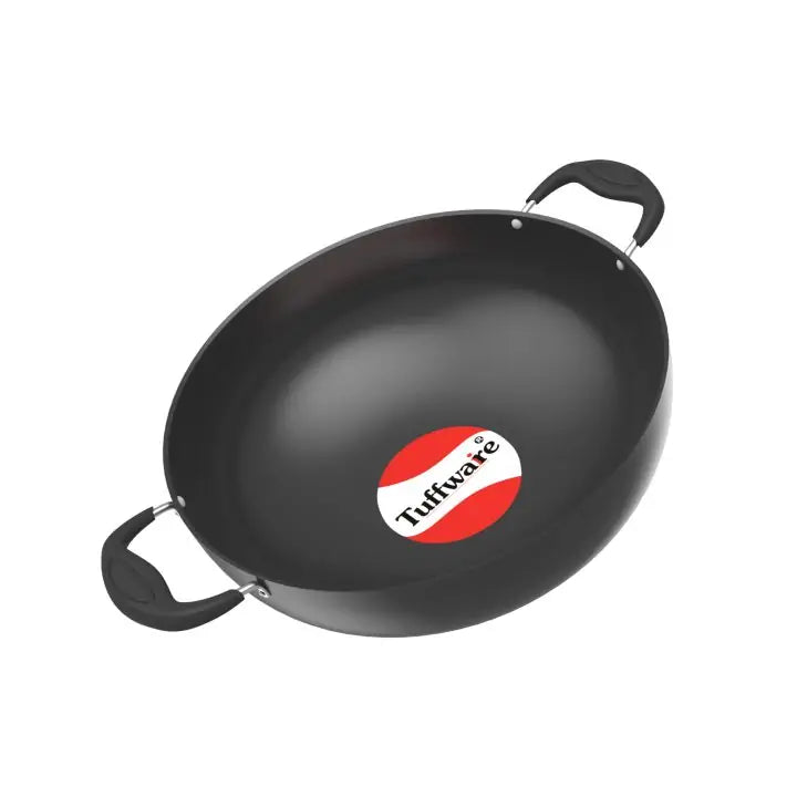 Tuffware Hard Anodised Deep Kadai Without Lid – 3mm 1.9ltr