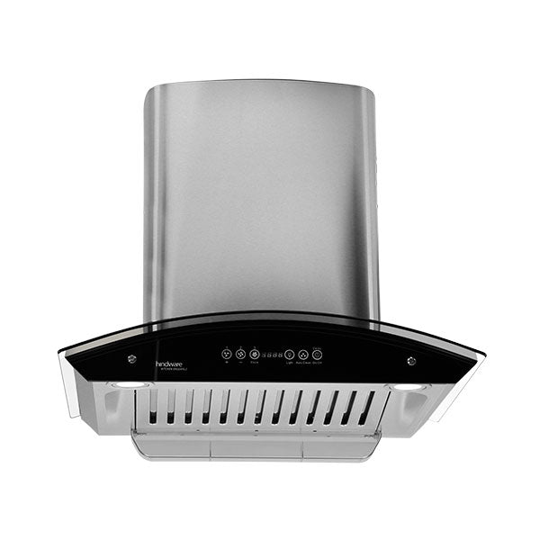 Hindware Cleo HAC 60cm Auto Clean Chimney Suction 1200 m鲁/hr*,Touch Control with Oil Collector Cup