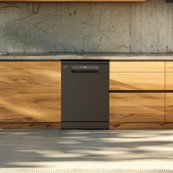 Aqua Noir 13 PS Free Standing Dishwasher – 13 Place Settings, 6 Wash Programs, Residual Heat Dry 539.20.670