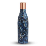 Pipal Copper Bottle Designer 1000ML (Blue)