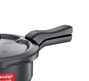 Prestige Svachh 3.5 Litre Pressure Cooker with Hard Anodized Body 20225 ( Black) 