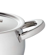 Borosil 2.2 Ltr Tri-Ply Bottom Stainless Steel Handi Casserole with Lid