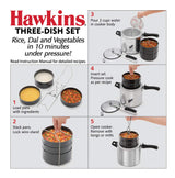 Hawkins Hard Anodised Three-Dish Set, Black (ADS65)