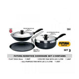 Hawkins Futura Non-Stick Cookware Set 3 (3 Pieces) NSET 3