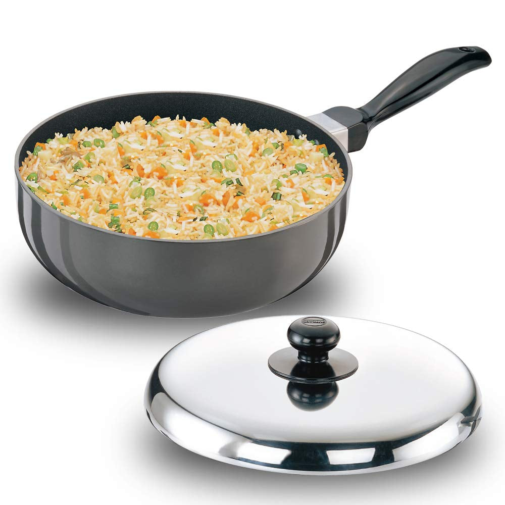 Hawkins Futura 2.5 litres Non-Stick All-Purpose Pans with Steel Lid