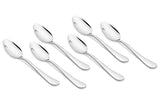 Shapes Stella 304 Grade Stainless Steel Table Spoon Set for Home/Kitchen (Set of 6)