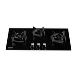 Crompton HOB-SS3D783-MBL Built-In Gas Hob 78 cm 3 Burner Hob Sensosafe