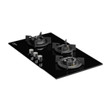 Crompton HOB-SS3D783-MBL Built-In Gas Hob 78 cm 3 Burner Hob Sensosafe