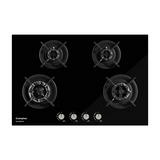 Crompton 78 cm 4 Burner Hob Sensosafe HOB-SS3D784-MBL-Built-In Gas Hob