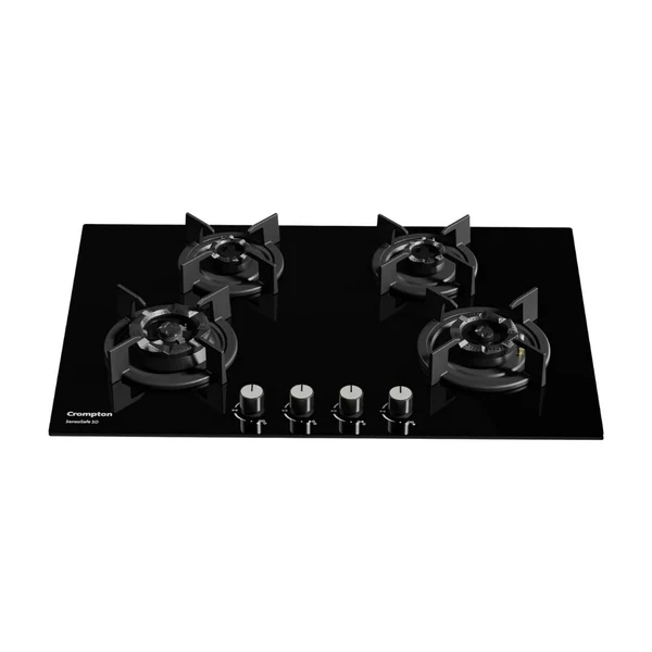 Crompton 78 cm 4 Burner Hob Sensosafe HOB-SS3D784-MBL-Built-In Gas Hob