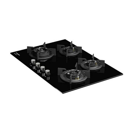 Crompton 78 cm 4 Burner Hob Sensosafe HOB-SS3D784-MBL-Built-In Gas Hob