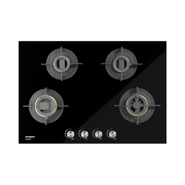 Crompton 82cm 4 Burner Hob Sensosafe HOB-SSDC824-MBL-Built-In Gas Hob 