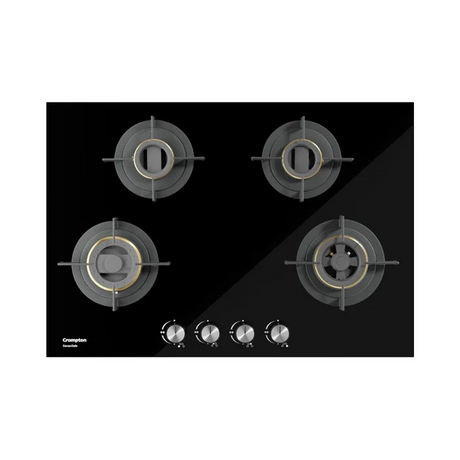 Crompton 82cm 4 Burner Hob Sensosafe HOB-SSDC824-MBL-Built-In Gas Hob 