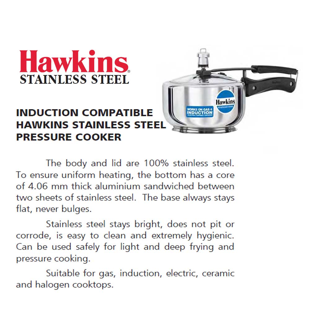 Hawkins Induction Compatible Pressure Cooker