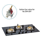 Glen 3 Burner Built-in Glass Hob 1073 SQ INBB