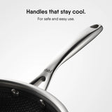 Deep Frypan with Lid- Triply Artisan Hybrid Series 6726