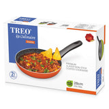 TREO Non Stick Aluminium Fry Pan Orange Piece