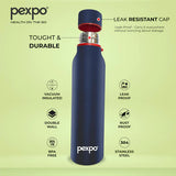 Pexpo Bosco Hot & Cold Water Bottle 600 ML Denim Blue