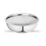 SignoraWare Artista triply Shallow Tasla Stainless Steel Induction Compatible Triply with Steel Lid (Induction and Gas Compatible), 26cm, Capacity 4000ml, Silver