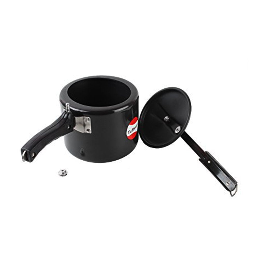 TUFFWARE Hard Anodised Inner Lid Regular 1 Ltr Pressure Cooker -Baby Size (Very Small)