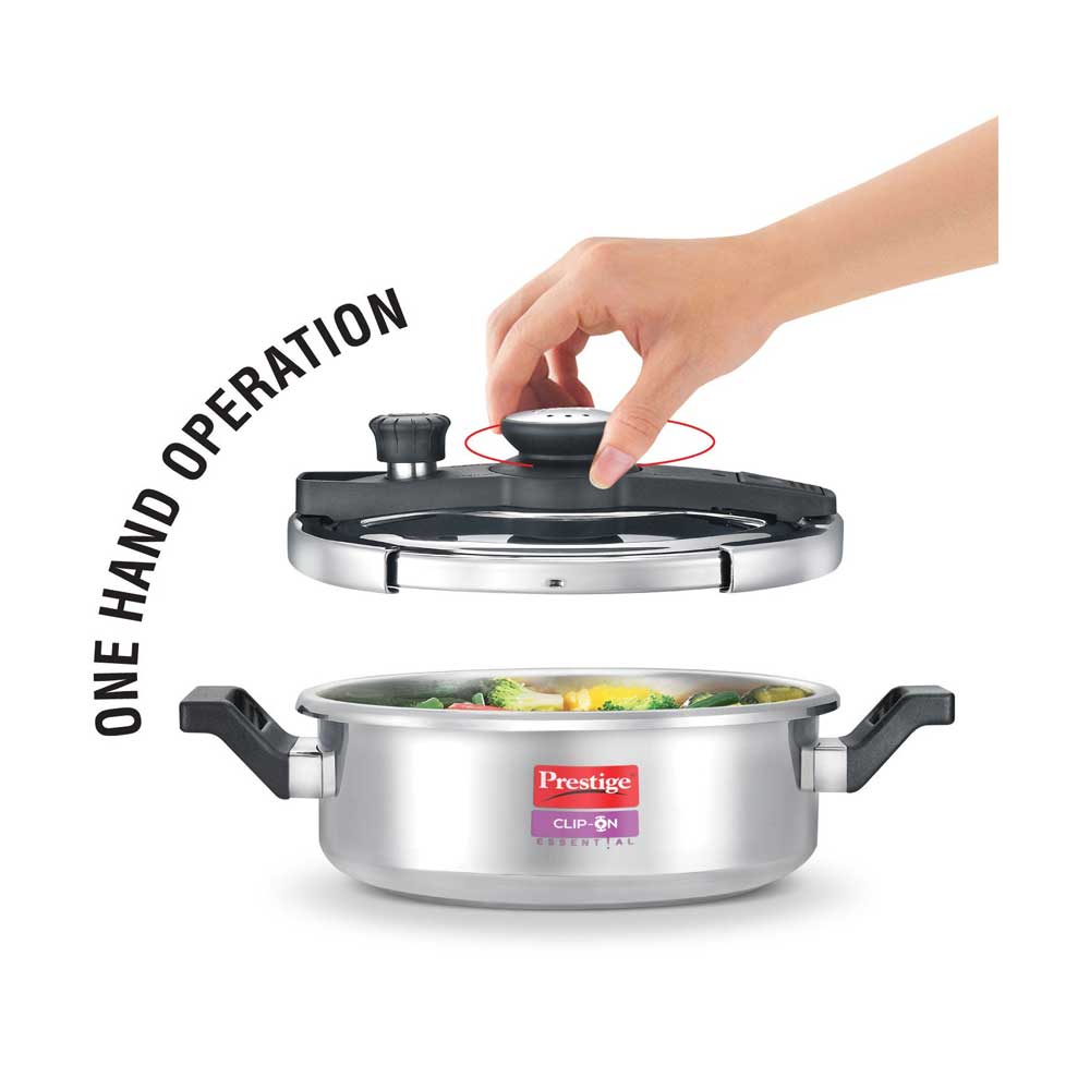 Prestige Clip On Mini Stainless Steel 2 Litre Pressure Cooker 25678