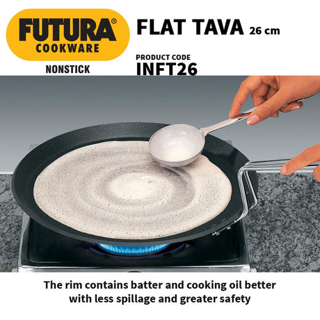 Hawkins Futura 26 cm INFT26 4.88 mm Nonstick Griddles Flat Tava