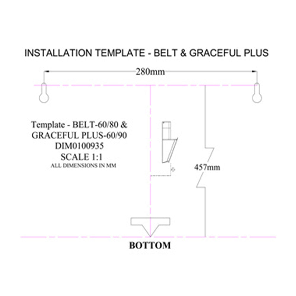 Elica GRACEFUL PLUS ETB HE LTW BK TC4V LED (90)