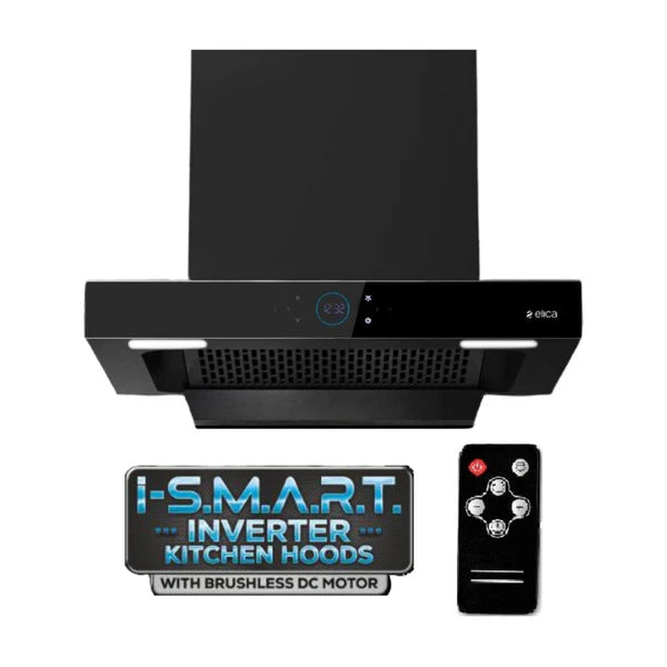 ISMART SPOT FL HAC 60 LTW NERO 60 cm Wall Mounted Chimney