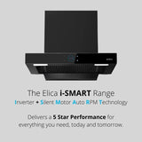 ISMART SPOT FL HAC 60 LTW NERO 60 cm Wall Mounted Chimney