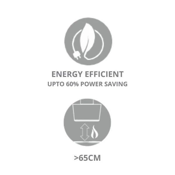 ISMART SPOT FL HAC 60 LTW NERO 60 cm Wall Mounted Chimney