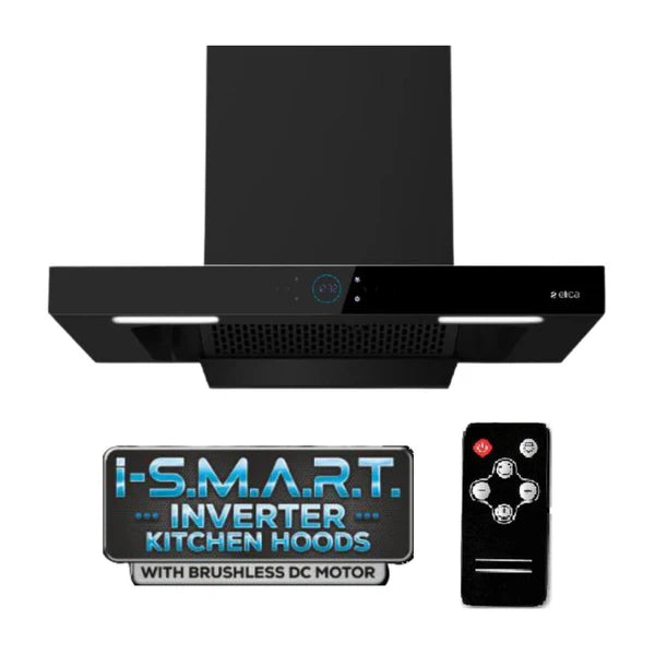 ISMART SPOT FL HAC 75 LTW NERO 75 cm Wall Mounted Chimney
