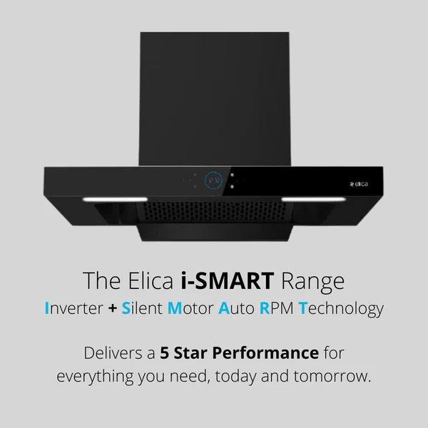 ISMART SPOT FL HAC 75 LTW NERO 75 cm Wall Mounted Chimney