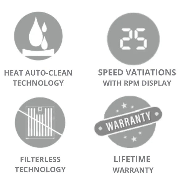 ISMART SPOT FL HAC 75 LTW NERO 75 cm Wall Mounted Chimney