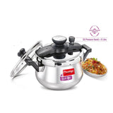 PRESTIGE CLIP-ON STAINLESS STEEL PRESSURE COOKER HANDI 5 LITRE 25655